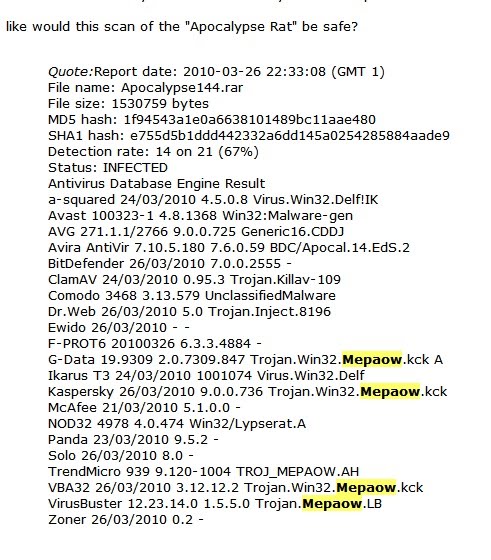 contagio: Apr 18 Malware Links Win32.Mepaow - RAT (Apocalypse RAT?)